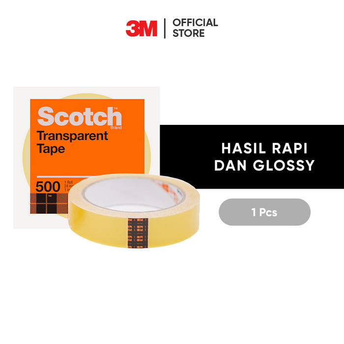 Scotch  3M Selotip Isolasi Lakban Bening Kecil 500
