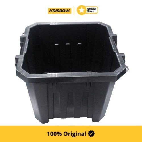 Krisbow Container Box Kotak Penyimpanan 30 Ltr-Hitam Lrcbb30