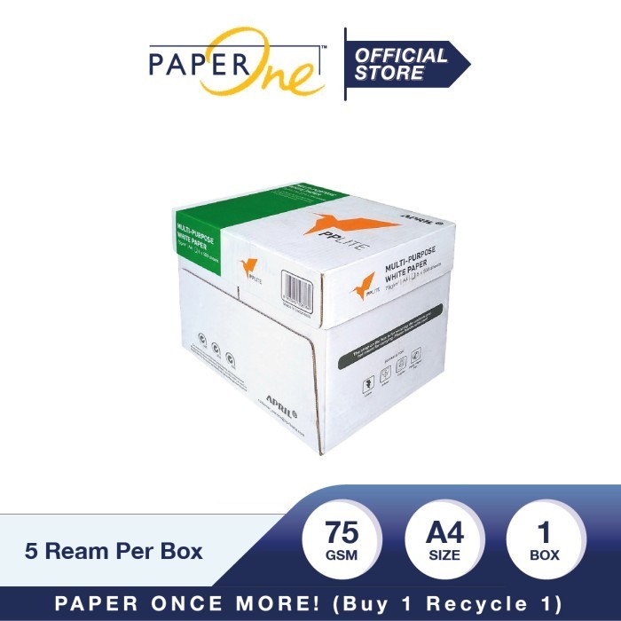 PP Lite Kertas Fotocopy A4 75gr-Box = 5 Ream B2B
