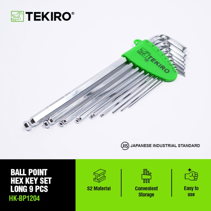 TEKIRO KUNCI L SET 9 PCS (PANJANG) / KUNCI L SET