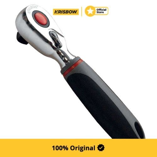 Krisbow Gagang Kunci Sok Stubby Ratchet Handle 3/8 Pendek