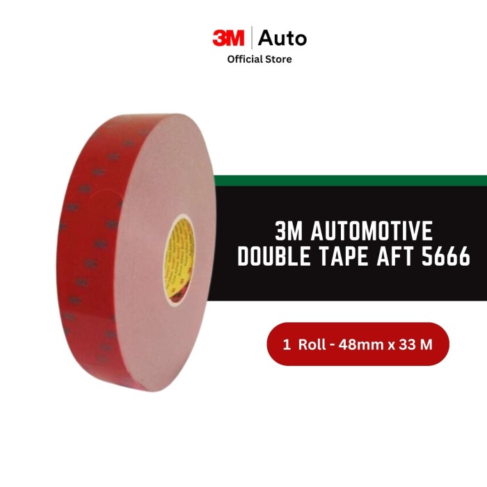 3M AFT Acrylic Foam Tape 5666, tebal: 1.1 mm, size