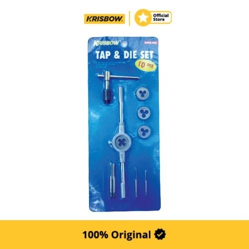 Krisbow Set Tap & Die M3-M6 10ea Ortdm0306