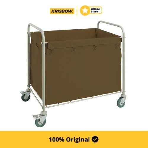Krisbow Troli Laundry Trolley Kanvas 92X56X91Cm