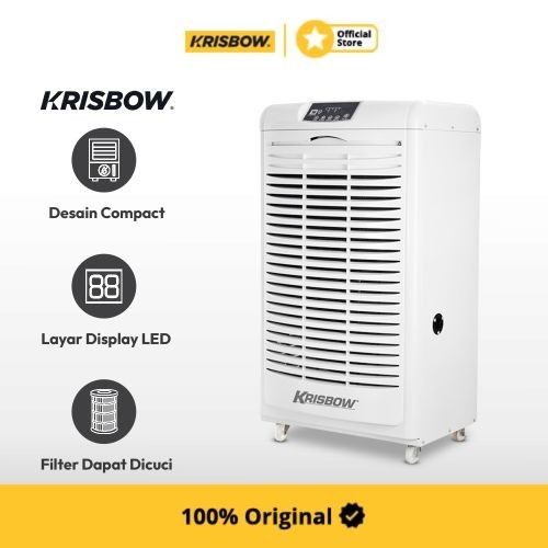 krisbow dehumidifier swivel wheel 105 ltr