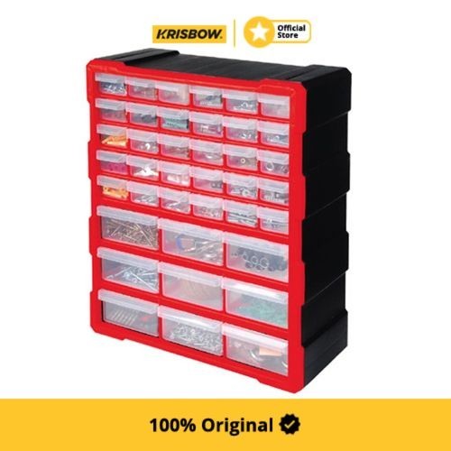 Krisbow Kotak Aksesoris Tool 39 Laci Cabinet 48.5X38.5X16 Cm