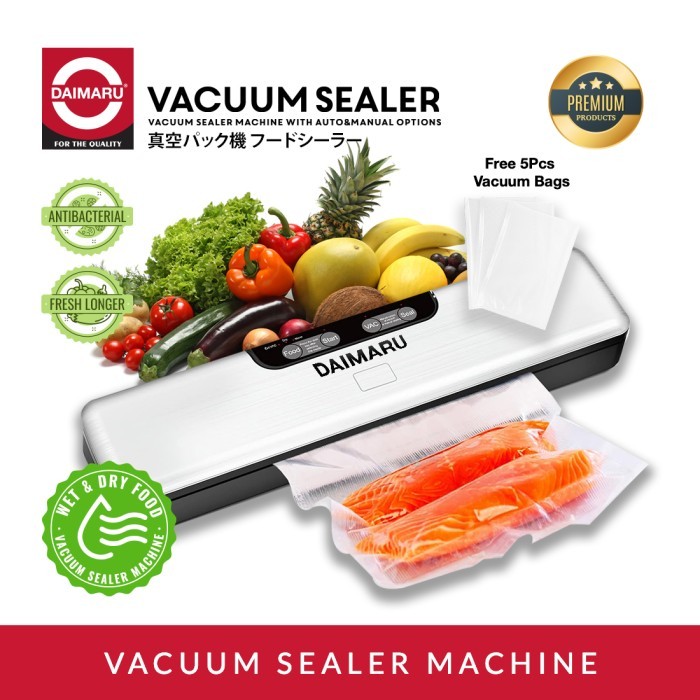 Daimaru Vacuum Sealer Mesin Vakum Makanan Premium Manual Automatic