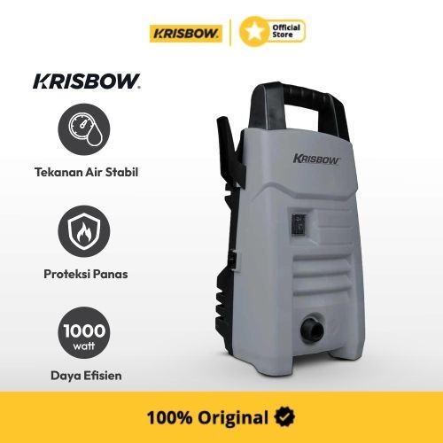 Krisbow High Pressure Cleaner Home Use 90 Bar 1000 Watt