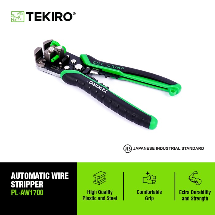 TEKIRO AUTOMATIC WIRE STRIPPER - TANG PENGUPAS/CRIMPING KABEL OTOMATIS