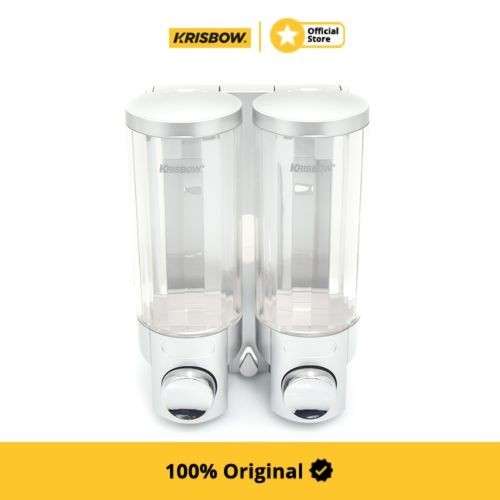 Krisbow Dispenser Soap Tempat Sabun Double 400Ml - Silver