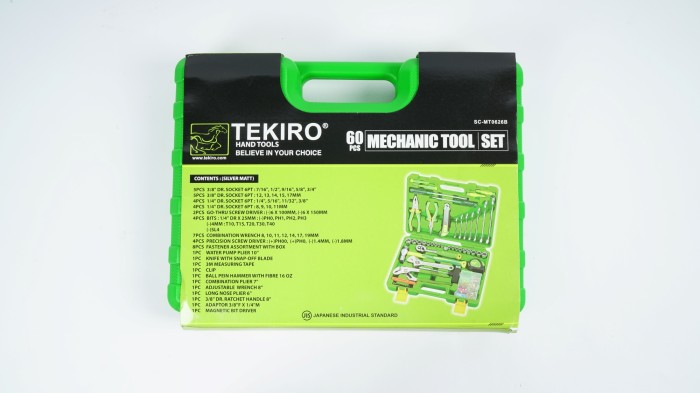 TEKIRO MEKANIK TOOLS 60 PCS PLASTIK /TOOLKIT / TOOLS - ALAT PERKAKAS