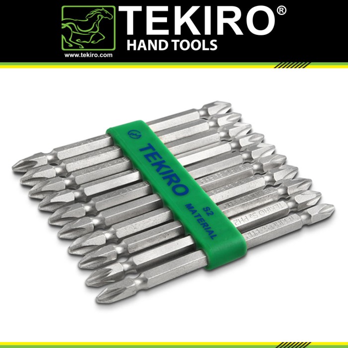 TEKIRO DOUBLE ENDED BITS SET PH1 X 65 MM 10 PCS / MATA OBENG ANGIN