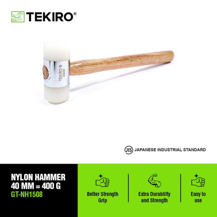 TEKIRO PALU NILON 40 MM = 400 GRAM / PALU NILON / TOOLS /ALAT PERKAKAS