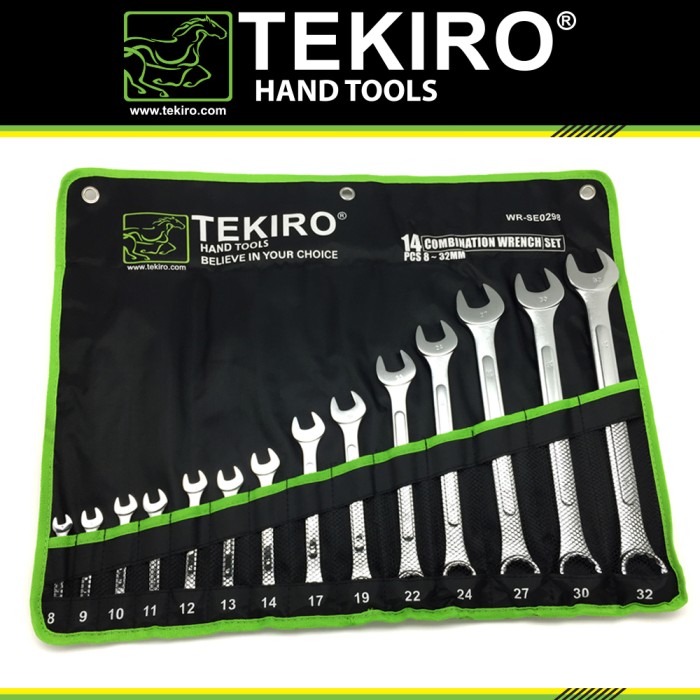 Tekiro Kunci Ring Pas Set 14 Pcs (8 - 24 MM)