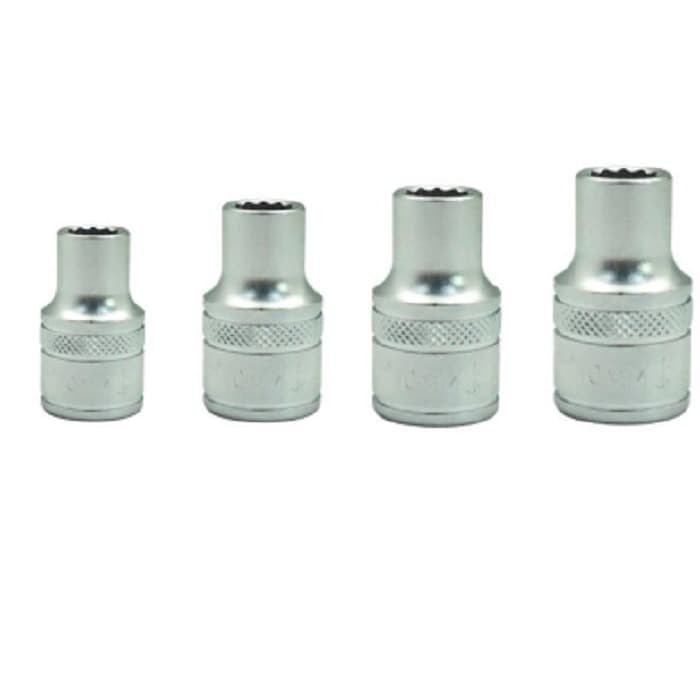 TEKIRO KUNCI SOCKET 1/2" 12PT - MATA SOK SET 4 PCS - 8-10-12-14 MM