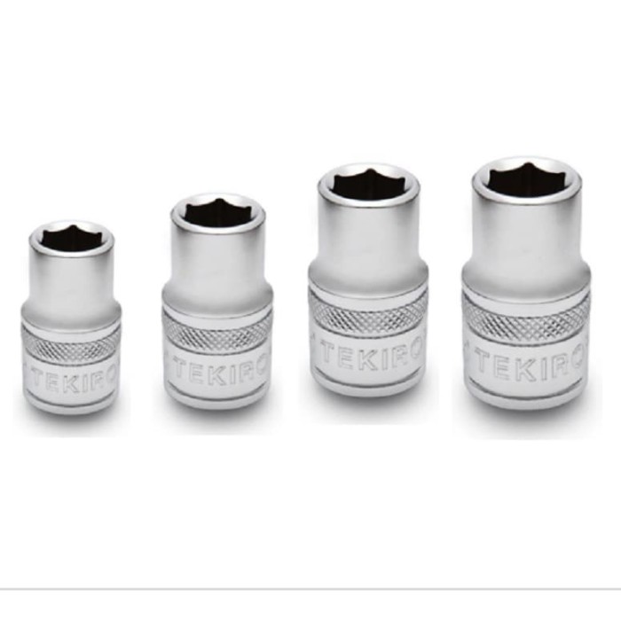TEKIRO KUNCI SOCKET 1/2" 6PT - MATA SOK SET 4 PCS - 8-10-12-14 MM