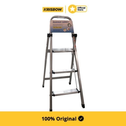 krisbow tangga aluminium 3 step 0,7 m