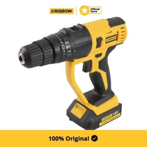 Krisbow Bor Listrik Cordless Multi Head 18v Ircmh01 - Kuning