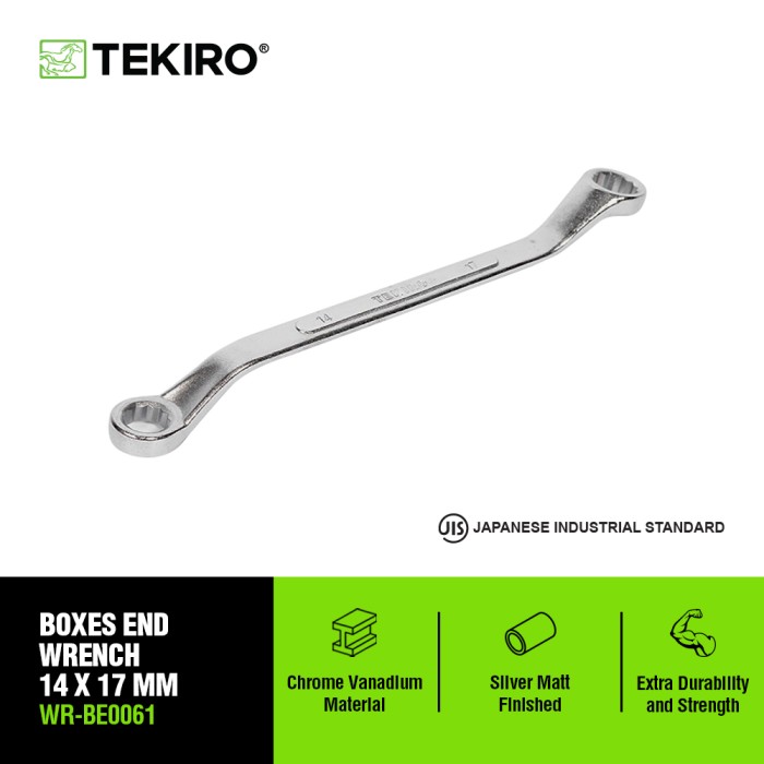 TEKIRO KUNCI RING 14 X 17 MM / KUNCI RING / TOOLS - ALAT PERKAKAS