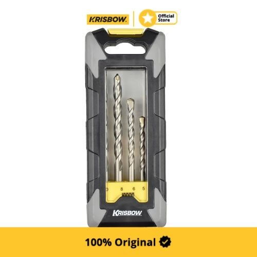 Krisbow Drill Bit Set Mata Bor Beton 5 Pcs