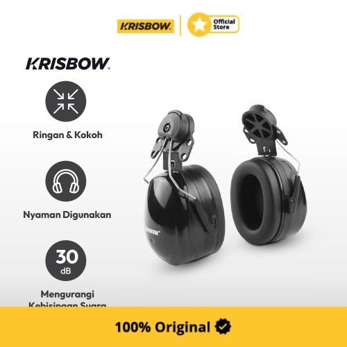 Krisbow Earmuff Headband Pelindung Telinga 30 Db