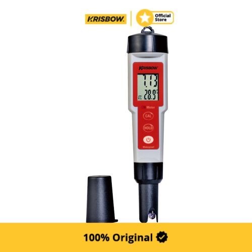 krisbow alat ukur ph meter dengan indikator suhu