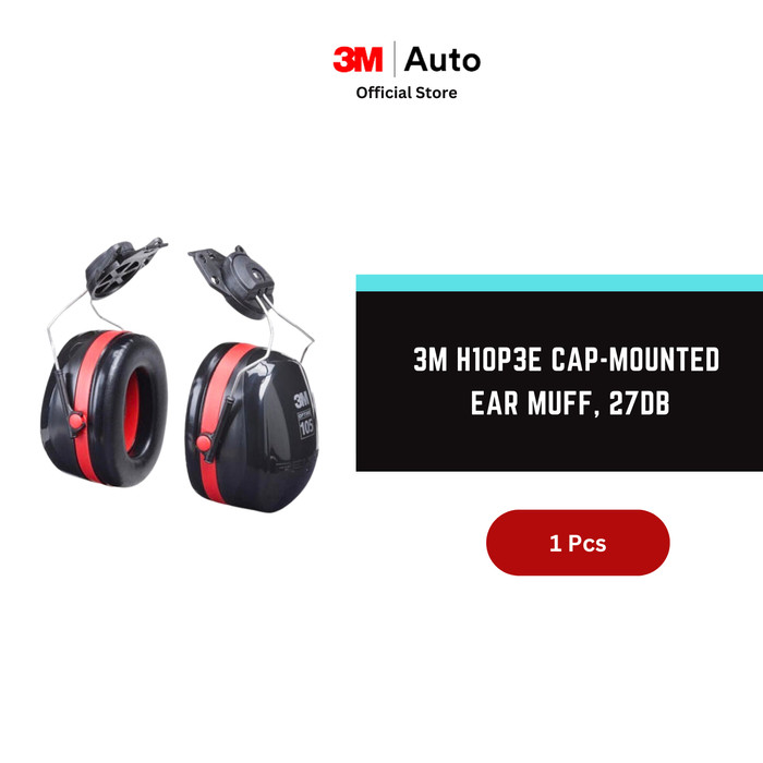 3M™ H10P3E Cap - Mounted Ear Muff, 27dB- Pelindung