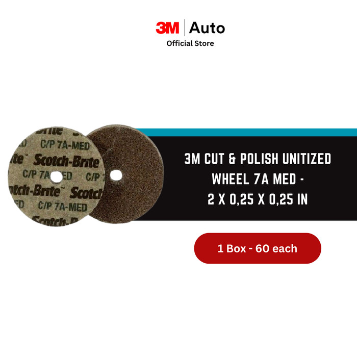 3M™ Cut & Polish Unitized Wheel 7A MED - [2 x 0,25