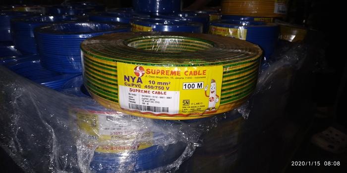 Kabel Listrik NYA 10 mm2 @ 100 m/roll (nya 10 1x10 1x10mm 10mm2)