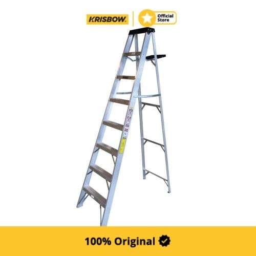krisbow tangga lipat aluminium heavy duty 6 step 1.8 mtr