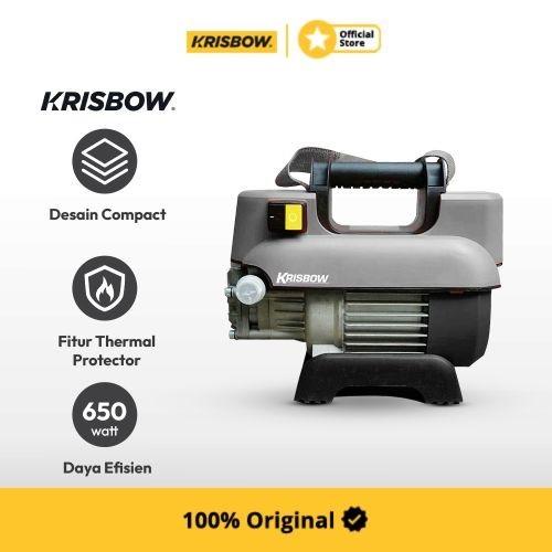 Krisbow High Pressure Cleaner Jet Cleaner Php-35E - Abu-Abu