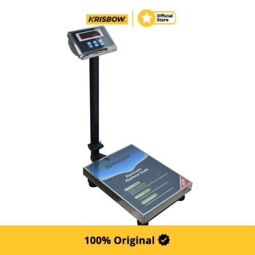 Krisbow Platform Scale Timbangan Barang Digital Tera 150 Kg