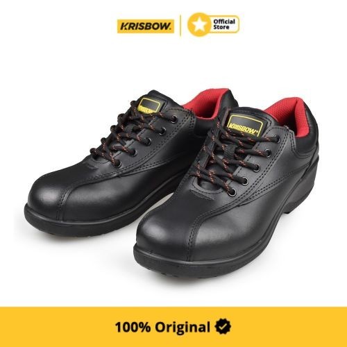 Krisbow Sepatu Safety Shoes Athena Ukuran 38 - Hitam