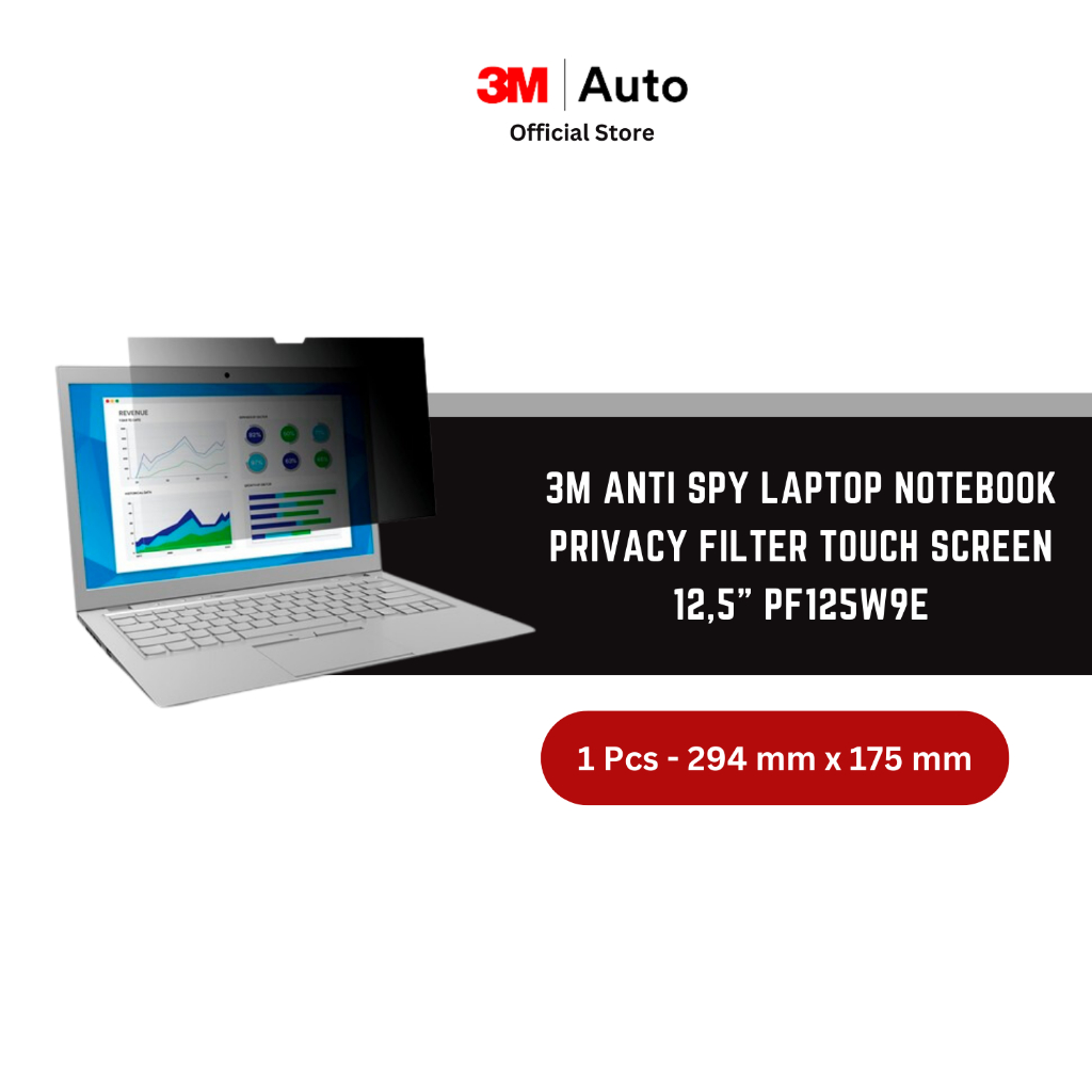 3M™ Anti Spy Laptop Notebook Privacy Filter Touch 