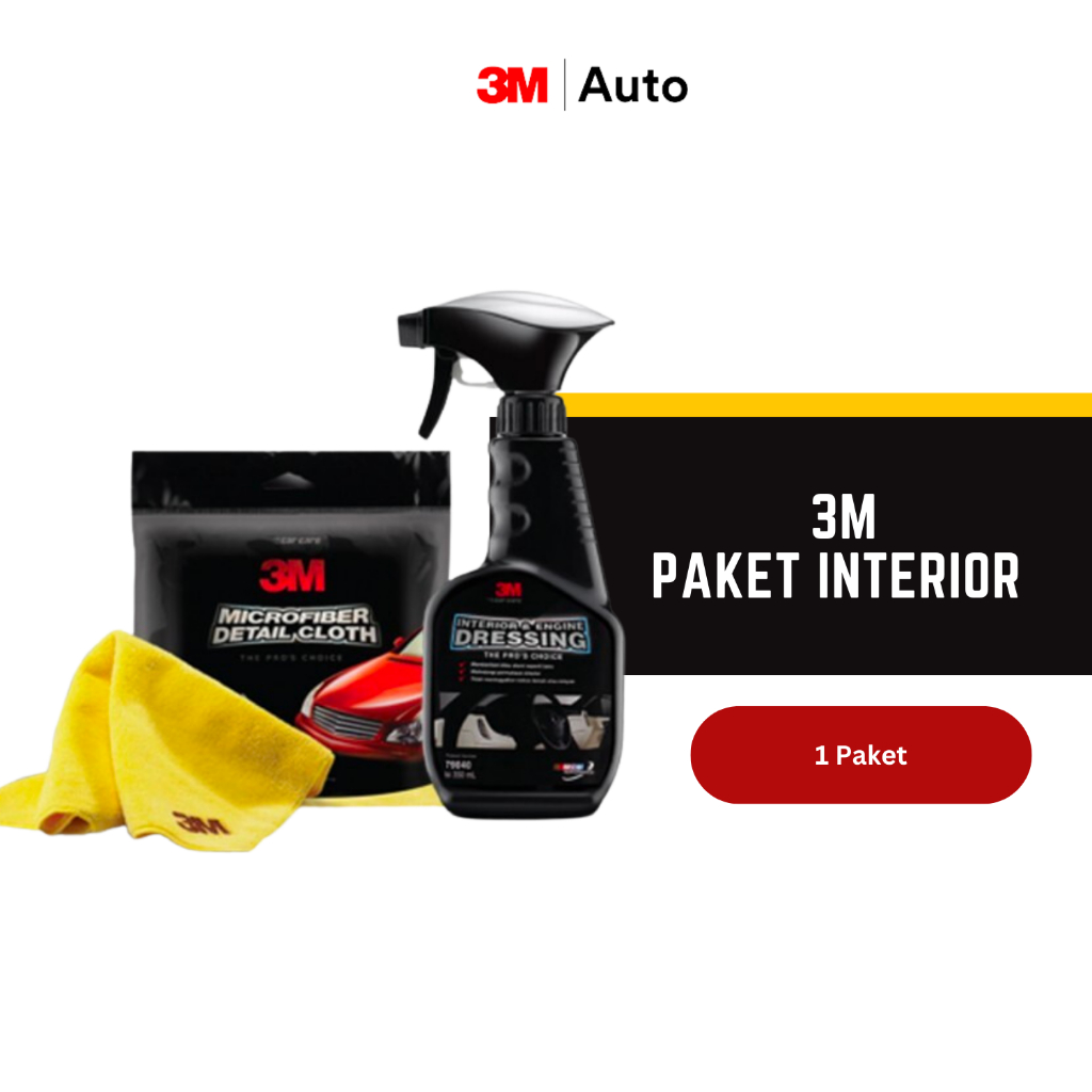3M Auto Paket Interior - Perawatan Mobil - Lap & P