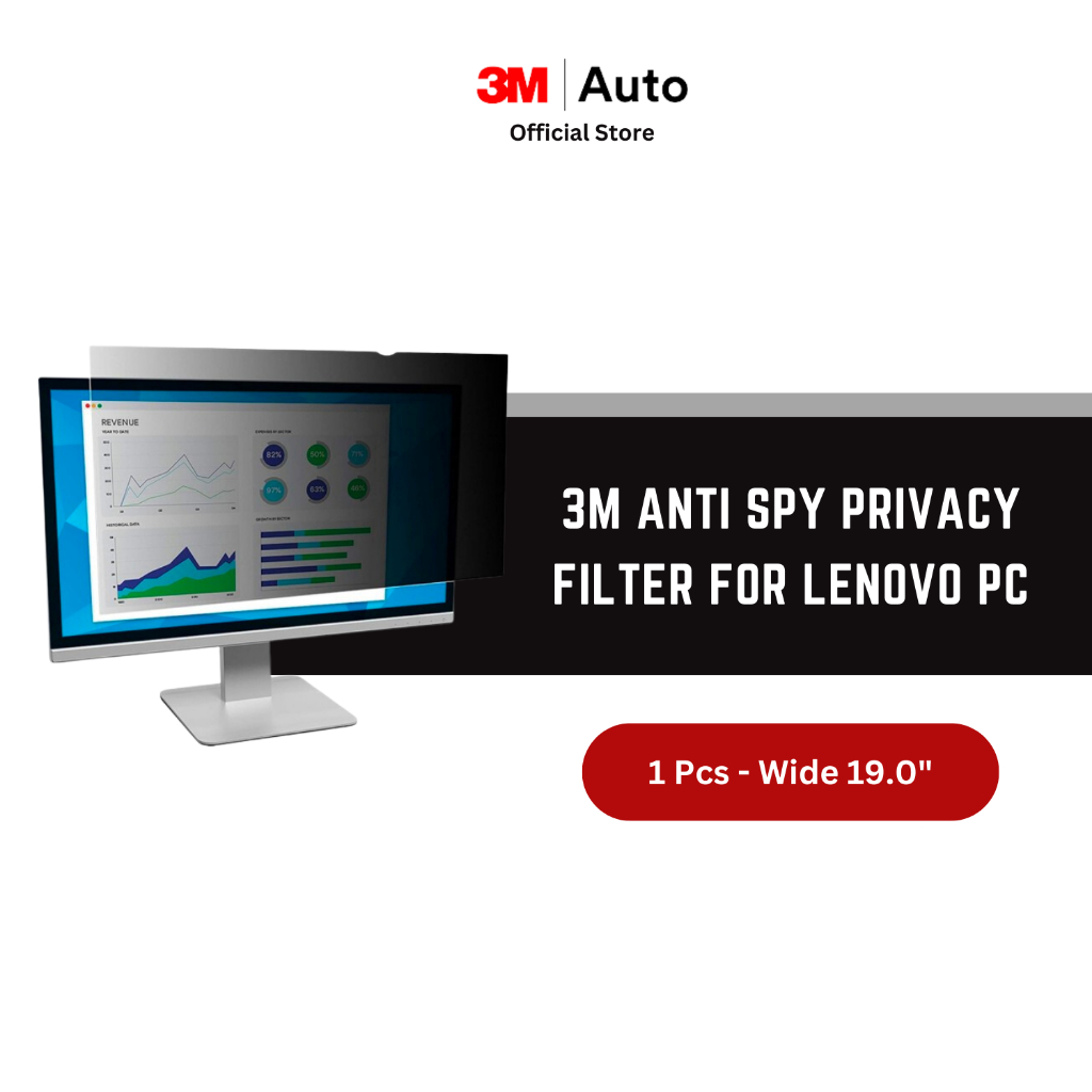 3M™ Anti Spy Privacy Filter for Lenovo PC Wide 19.