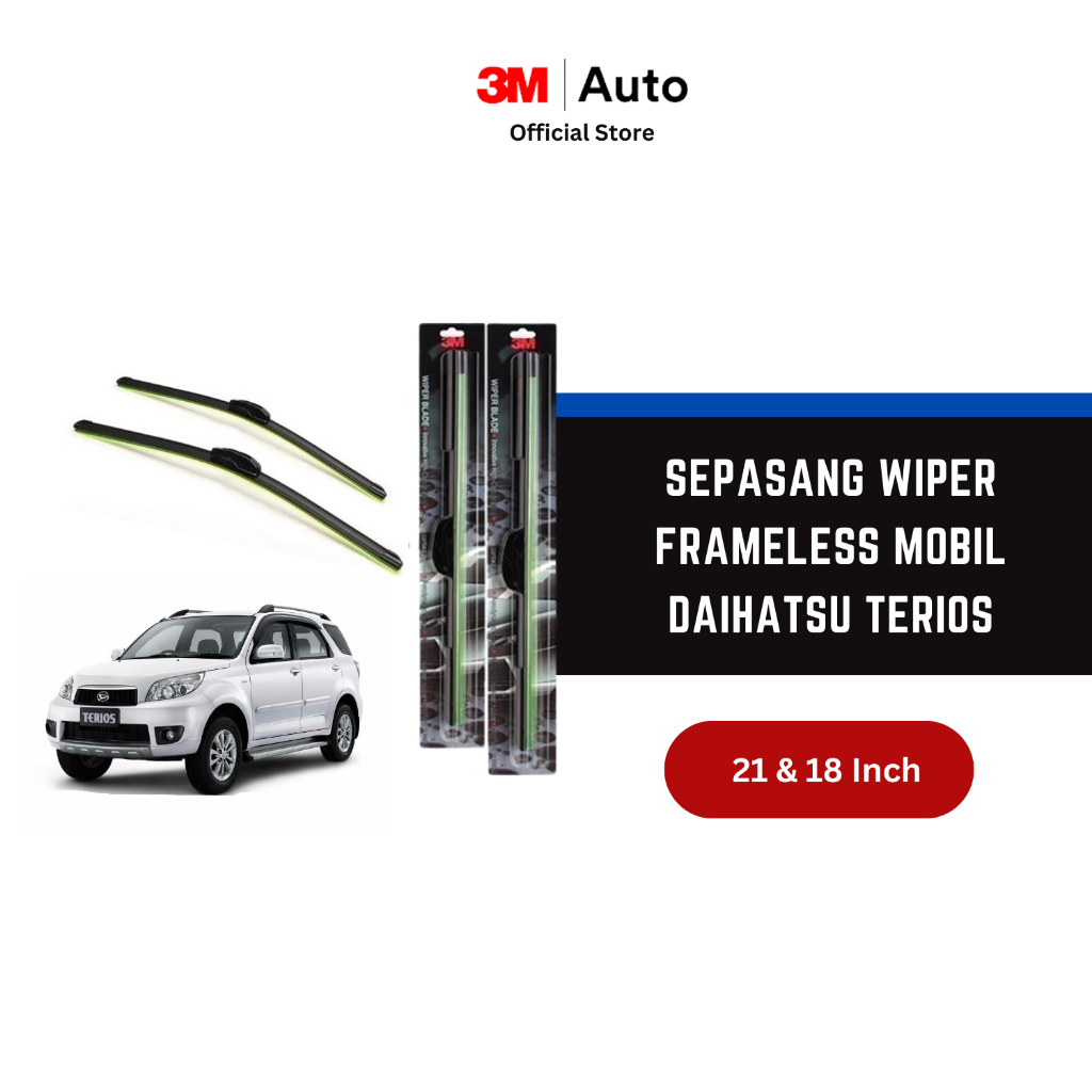 3M Wiper Frameless Mobil Daihatsu Terios - 21 dan 